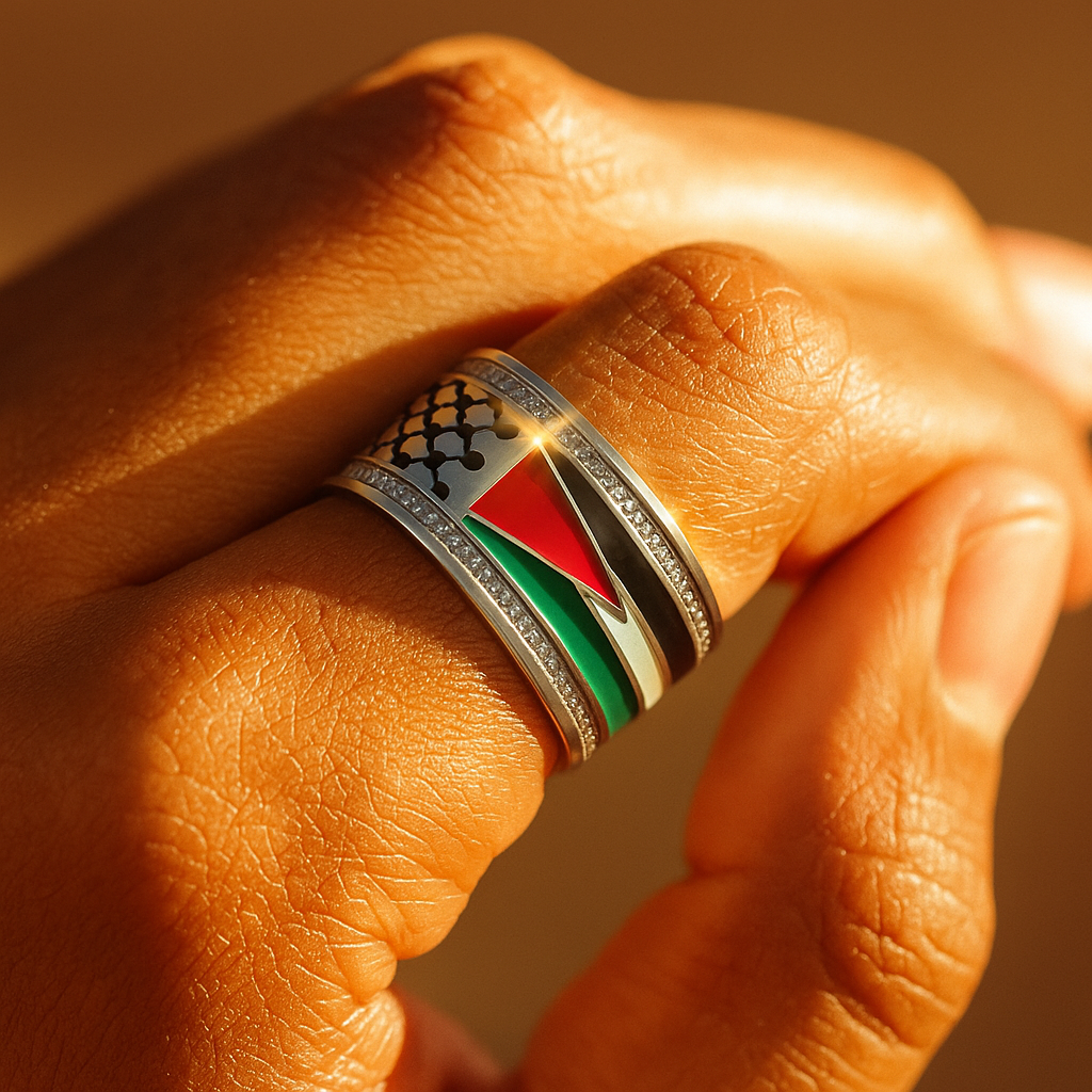 Palestine Heritage Ring + Ayatul Kursi Cuff