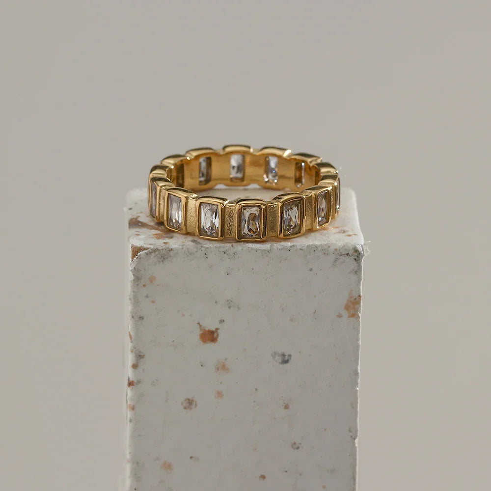 Minimalistischer Vergoldeter Ring