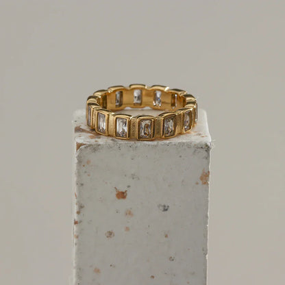 Minimalistischer Vergoldeter Ring