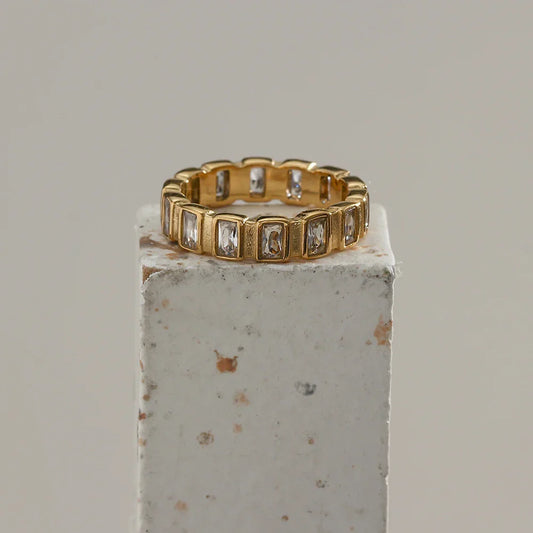Minimalistischer Vergoldeter Ring