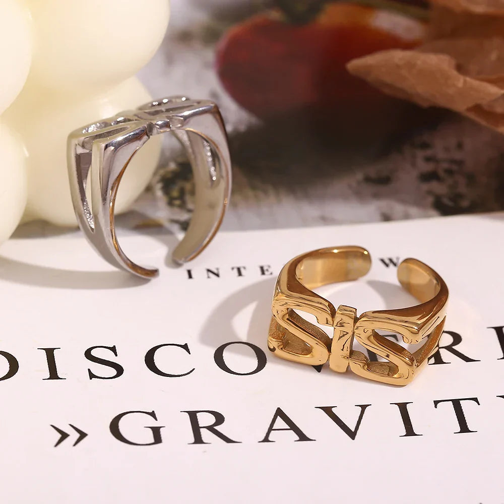 Personalisierter Ring, vergoldet