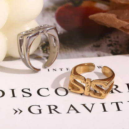 Personalisierter Ring, vergoldet