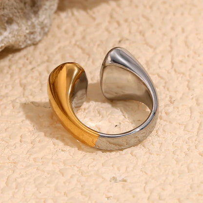 Minimalistischer Ring, vergoldet