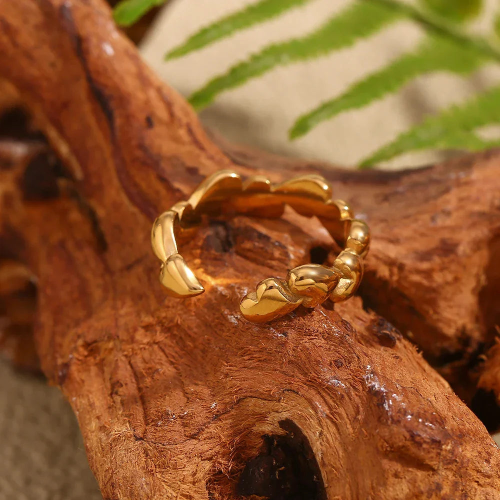 Unregelmäßiger Herzring