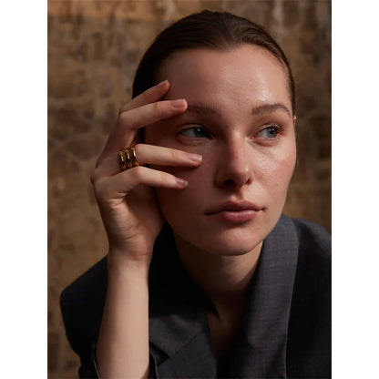 Eleganter Edelstahlring