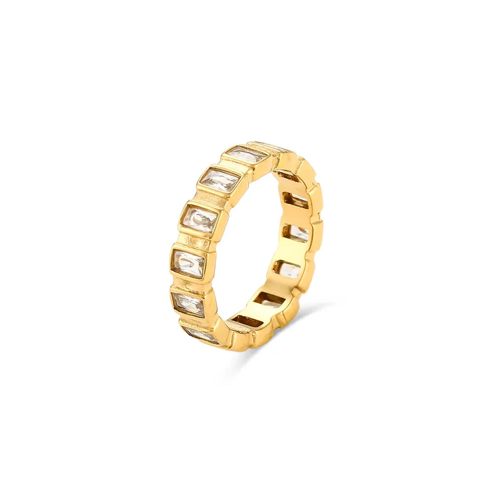 Minimalistischer Vergoldeter Ring