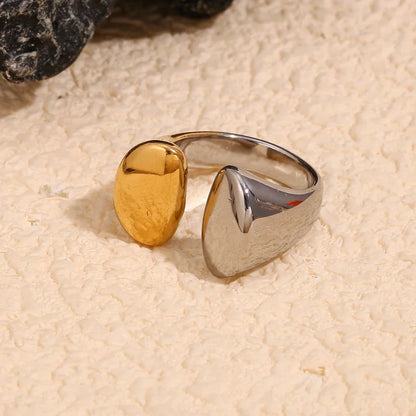 Minimalistischer Ring, vergoldet