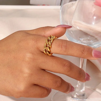 Ring Kette Kubanisch