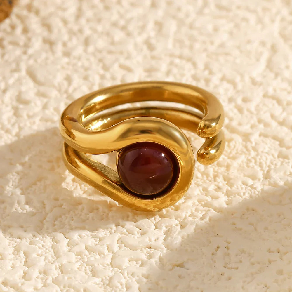 Doppelter Zirkonia-Ring