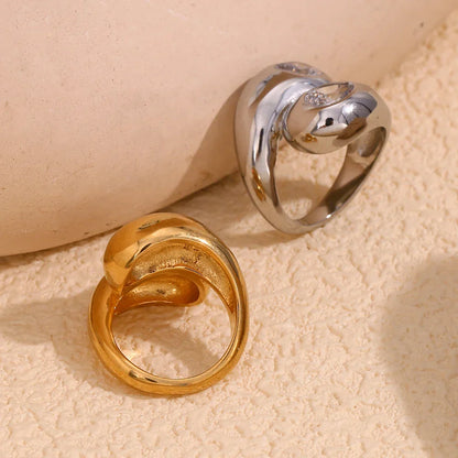 Minimalistischer Zirkonia-Ring