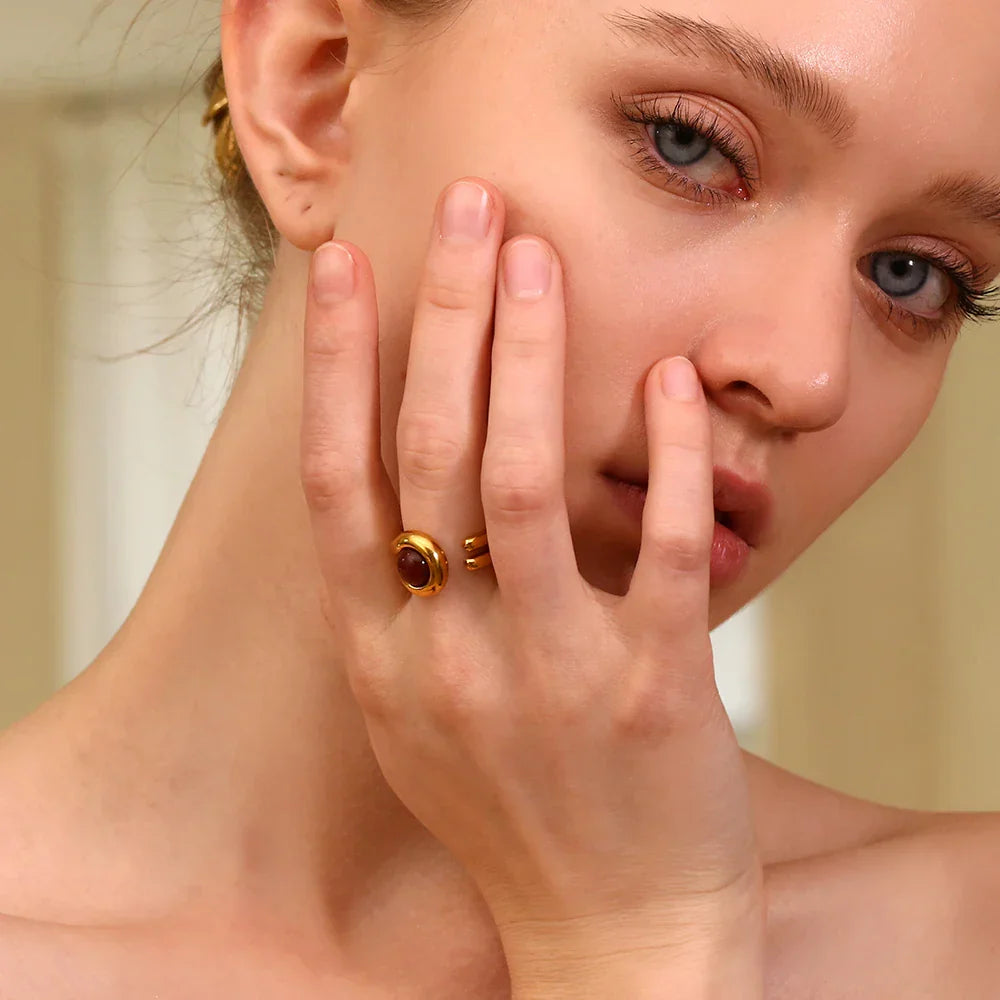 Doppelter Zirkonia-Ring