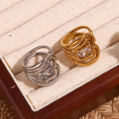 Offener Zirkonia-Ring