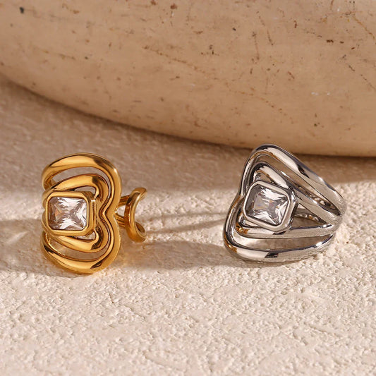 Offener Zirkonia-Ring