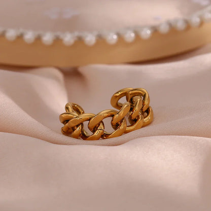 Ring Kette Kubanisch