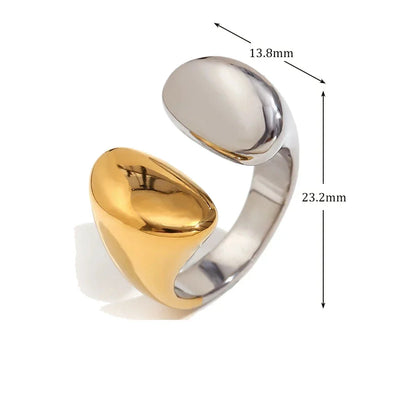 Minimalistischer Ring, vergoldet